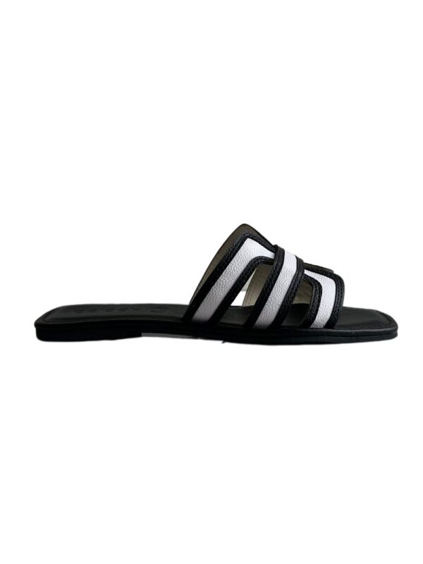 Sandalia Austria Blanco Negro