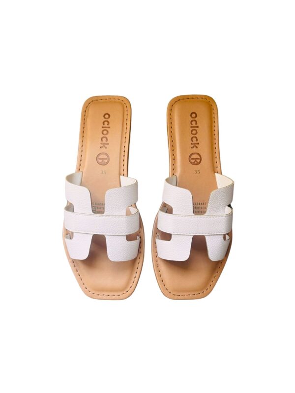 Sandalias Viena Blanco/cafe