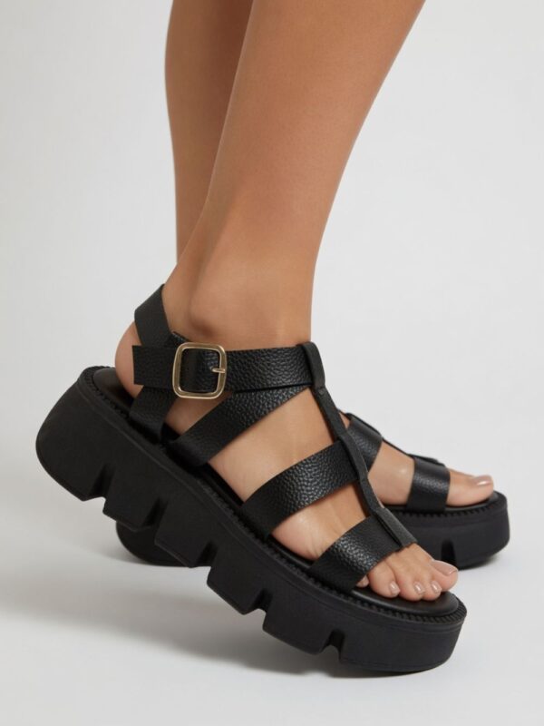 Sandalias Diosa Negro